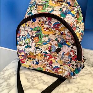 Nickelodeon MINI Backpack Purse 90s Characters Hey Arnold Ren & Stimpy Rugrats